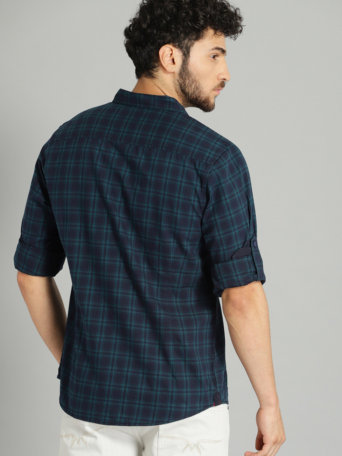 Image of Roadster Men Checkered Casual Multicolor Shirt