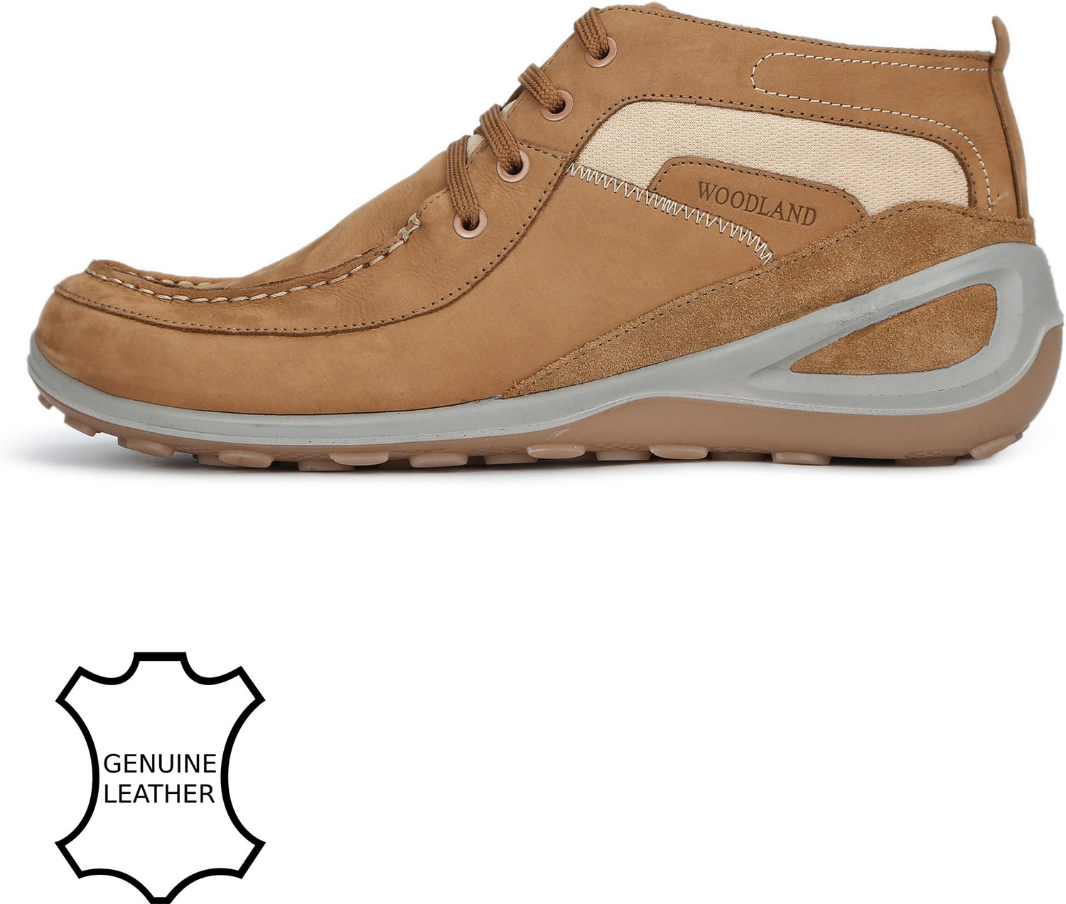 Image of WOODLAND Outdoor Durable Comfortable Everyday High Ankle Boots For Men