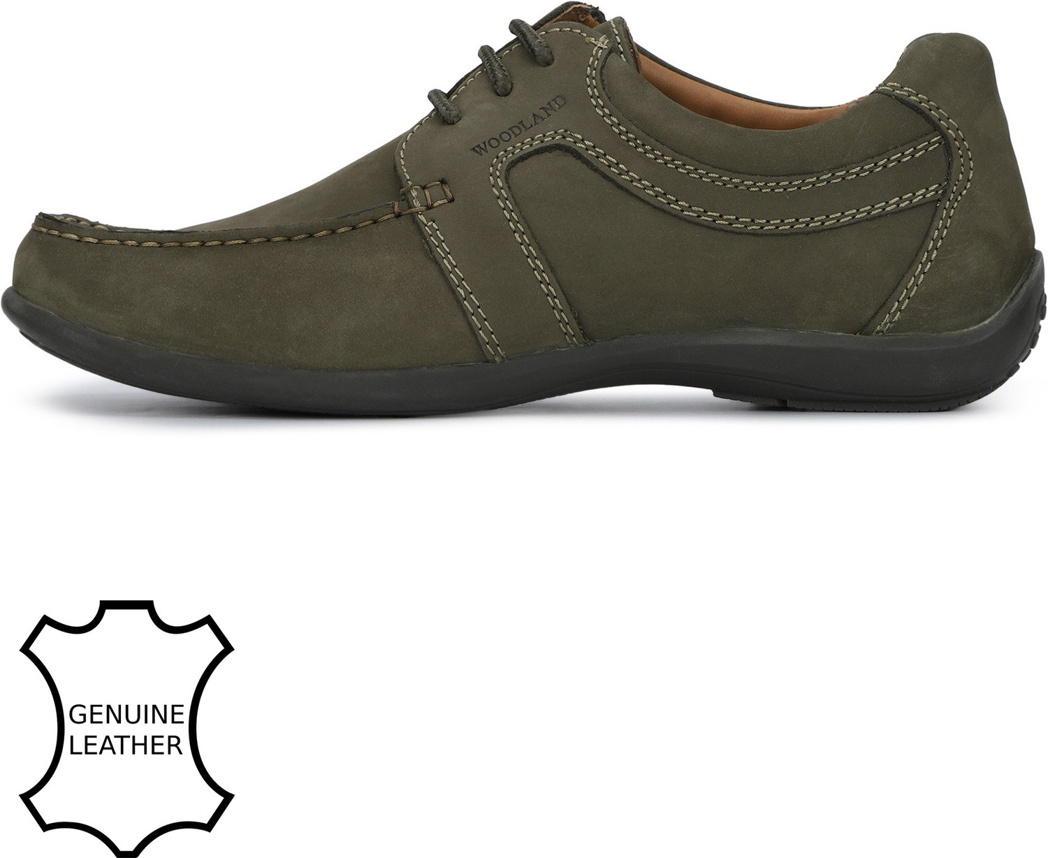 Image of WOODLAND Lace Up Lightweight Breathable Comfortable Daily Use Casuals For Men