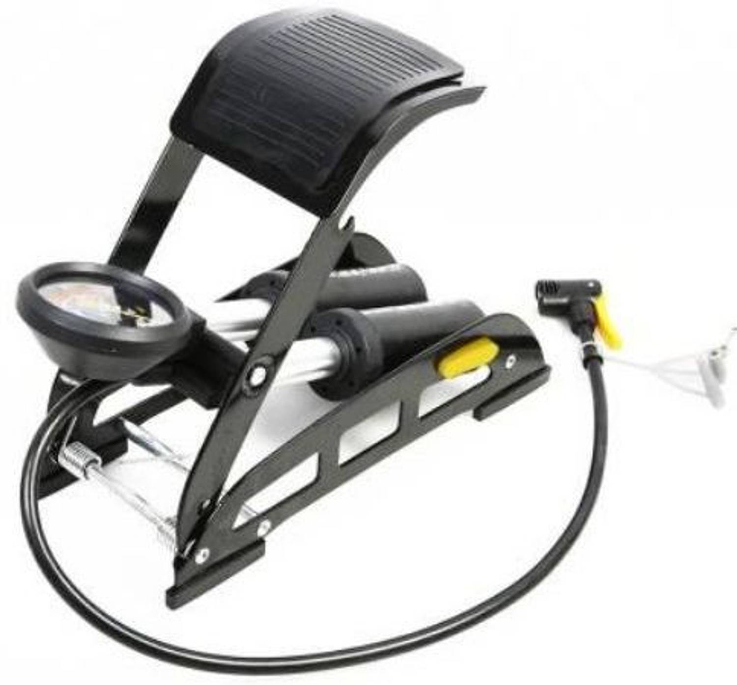 Bellveen Double Barrel Air Floor Pump Use for Motorcycle, Bicycle Bicycle, Balloon, Car, Motorcycle Pump