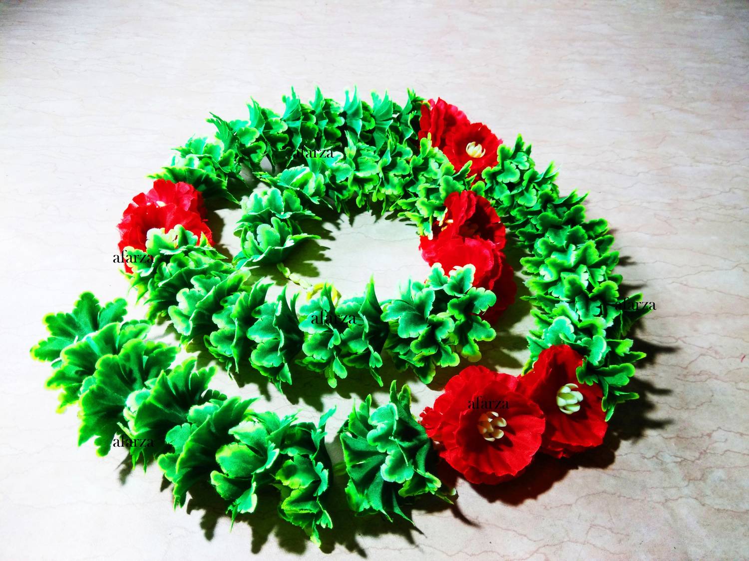 Afarza artificial flower toran for door hanging home decoration diwali decoration pack of 2 strings 5 ft (60 inch) Toran
