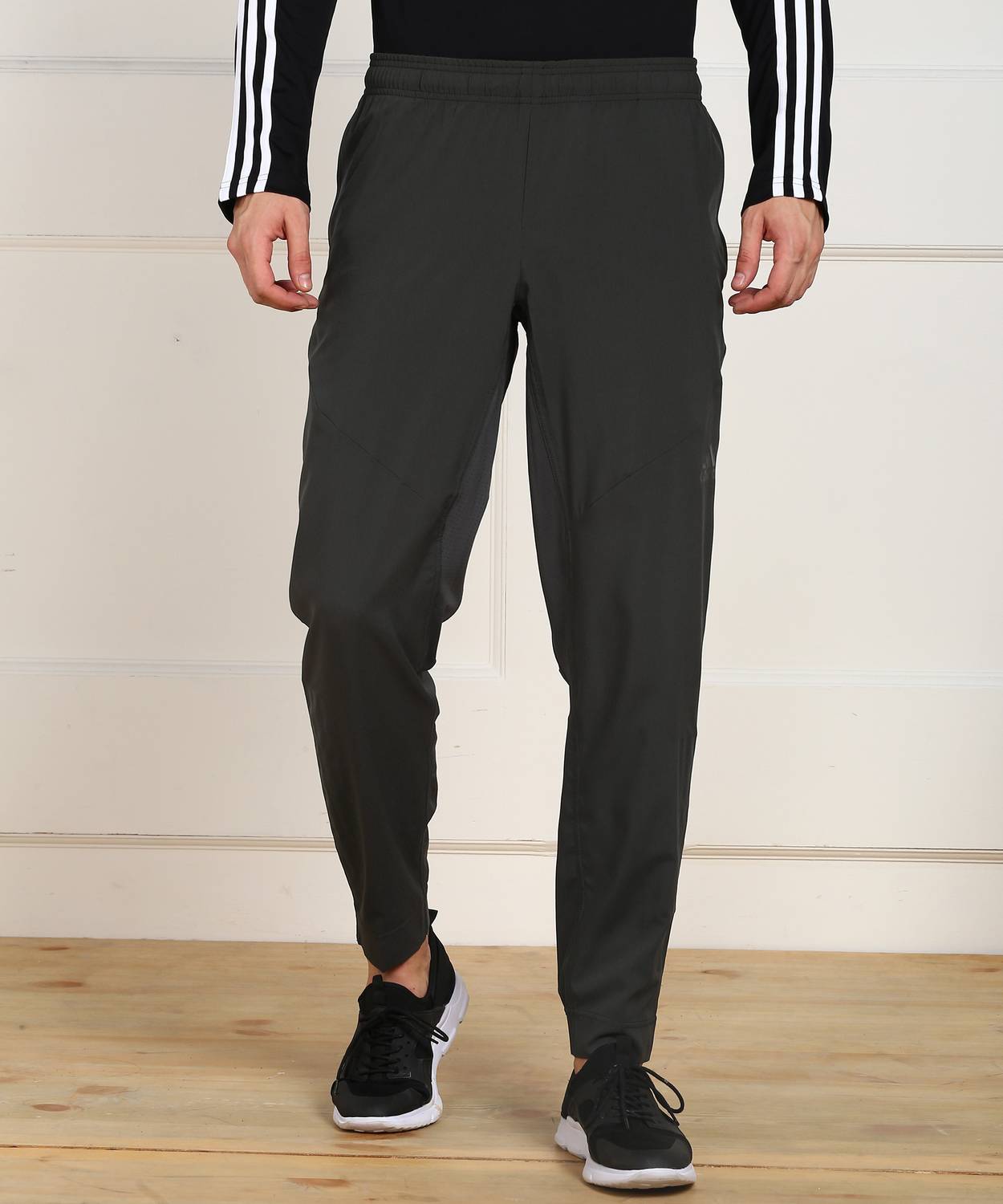 ADIDAS Solid Men Grey Track Pants