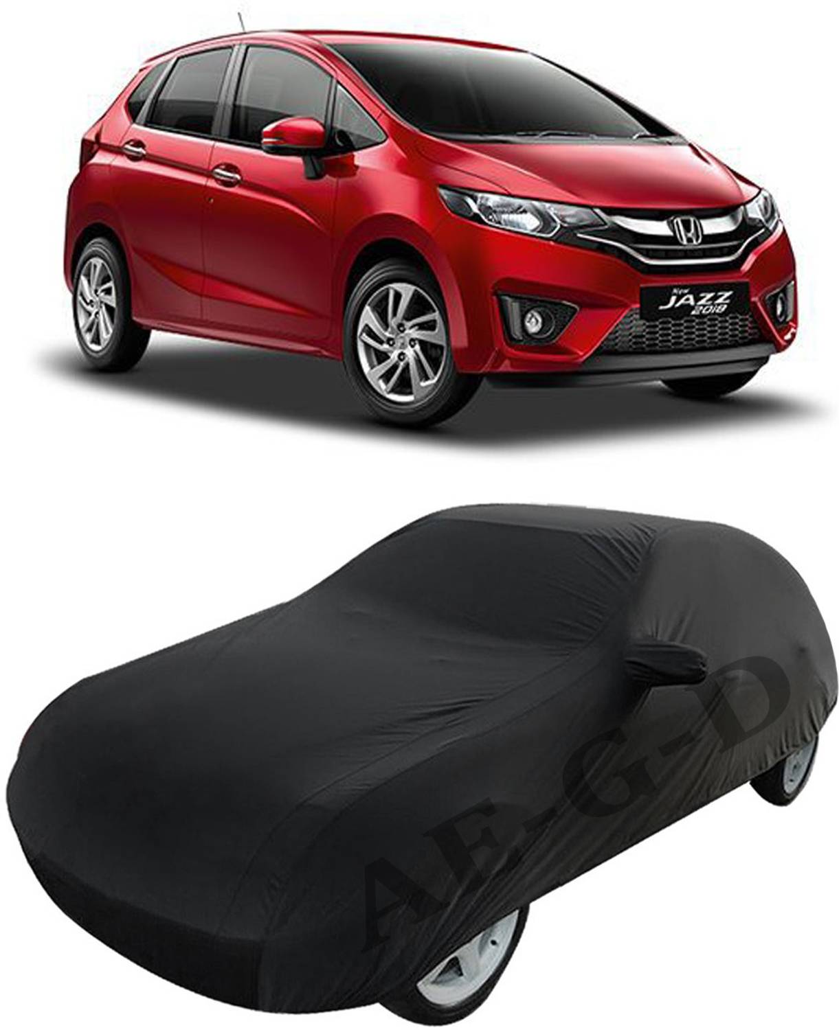 Akshita Enterprises Car Cover For Honda Jazz (With Mirror Pockets)