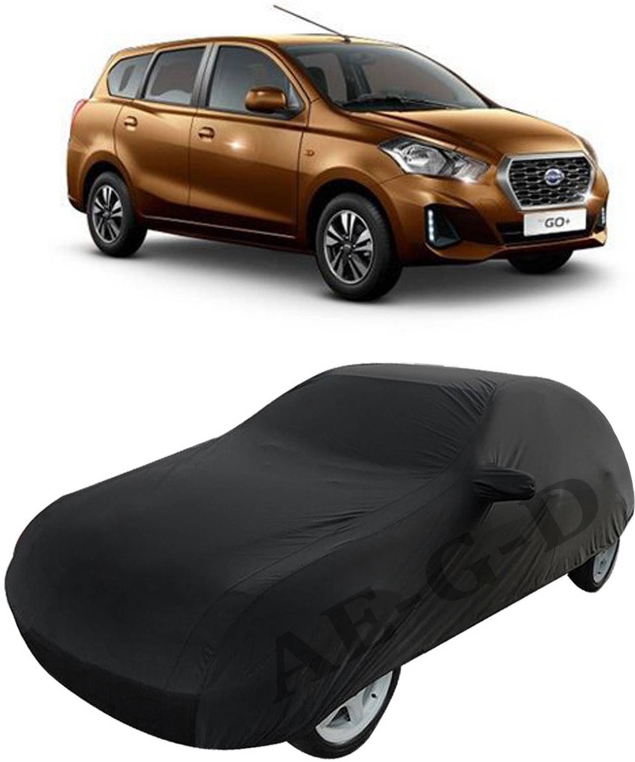 Akshita Enterprises Car Cover For Datsun Go+ (With Mirror Pockets)