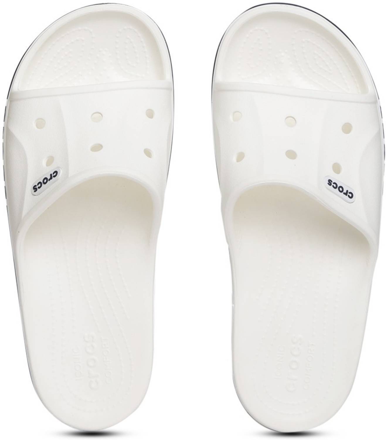 CROCS Men Slippers (White , 5)