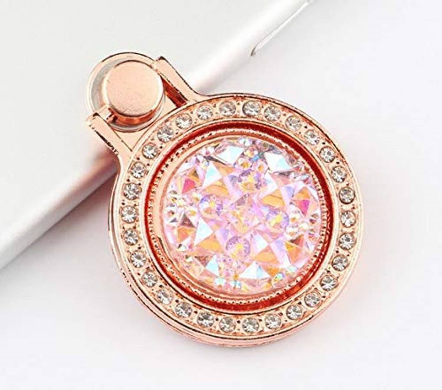 befunky 3D Ring Finger Grip for Mobile Tablet (Rose Gold) Mobile Holder