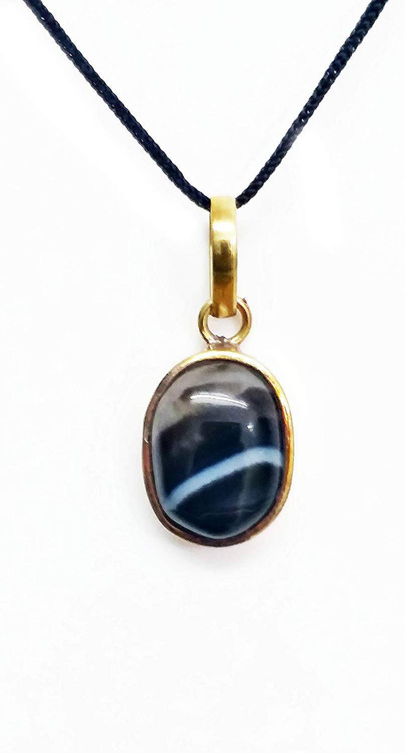 AIR9999 sulemani hakik akik oval pendant in panchdaatu, king sulemani hakik Agate Crystal Pendant
