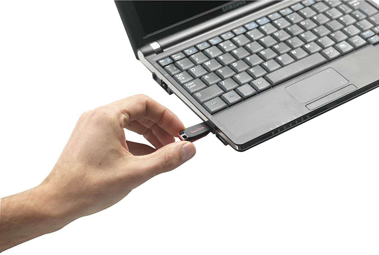 Image of SanDisk Cruzer Blade 64 GB Pen Drive Compatible with Laptop, Audio Player, Tablet, Desktop Computer, Television USB 2.0 Plastic Case