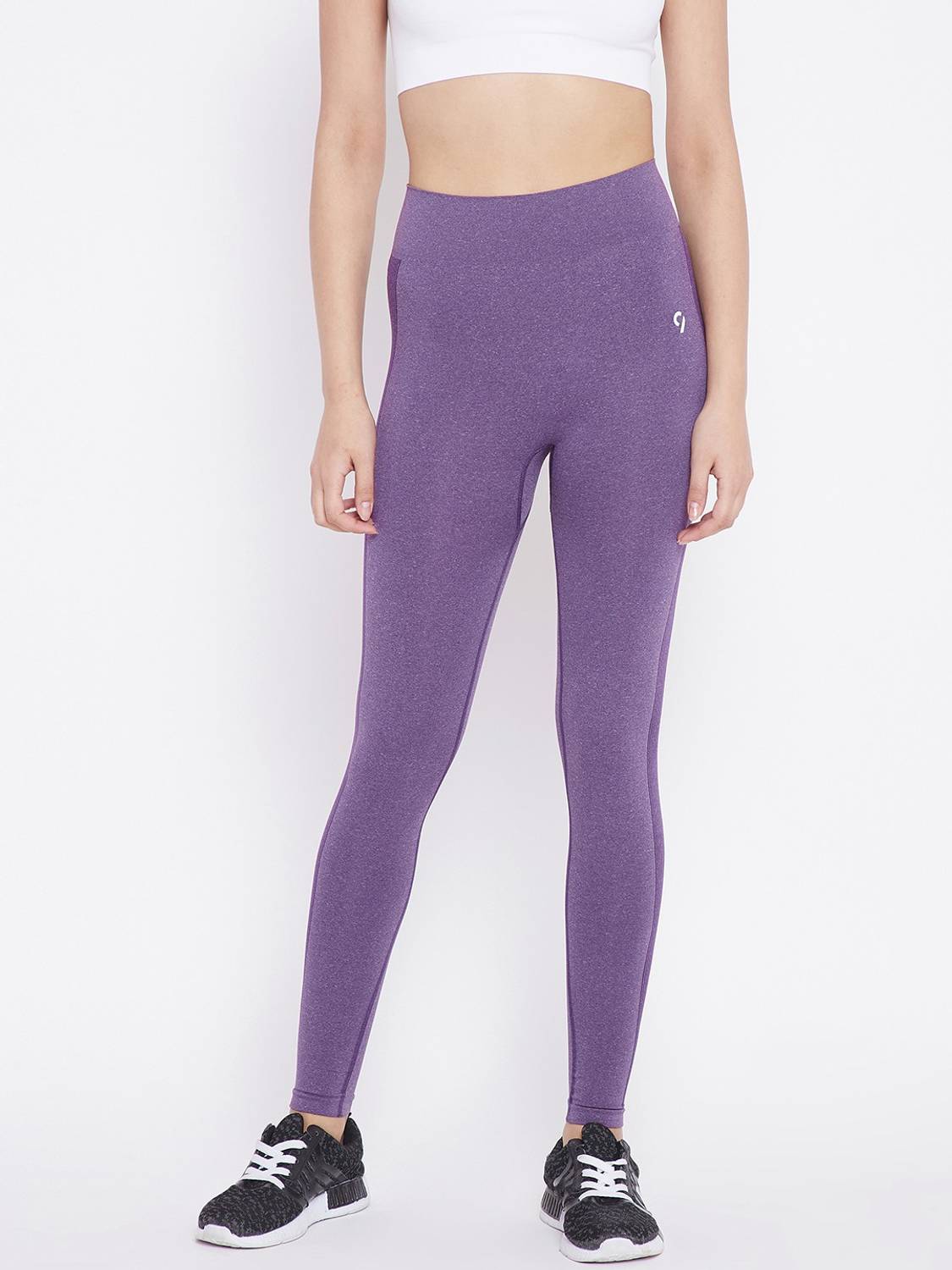 C9 Solid Women Purple Track Pants