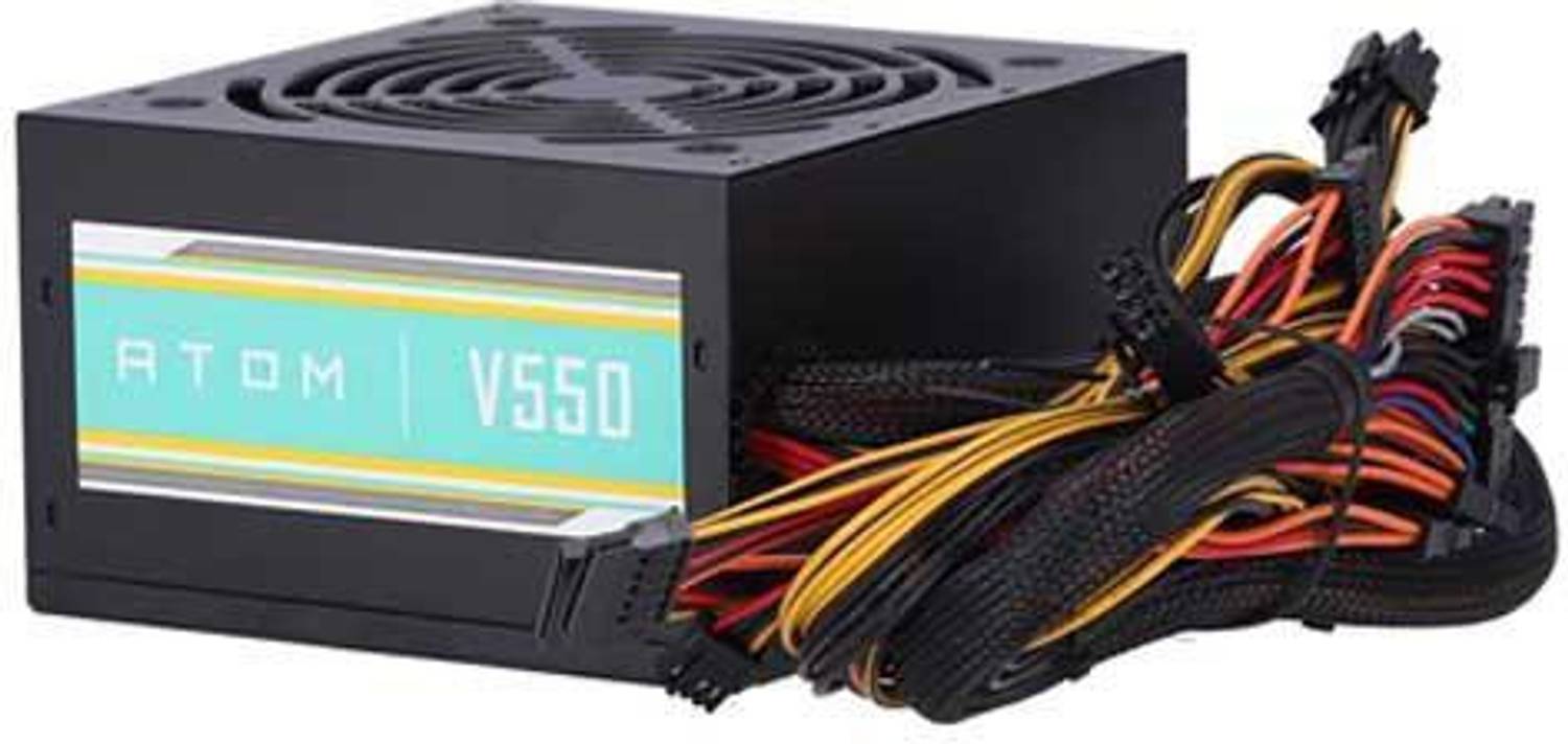 Antec ATOM V550 550 Watts Computer PSU with 5 SATA Cables