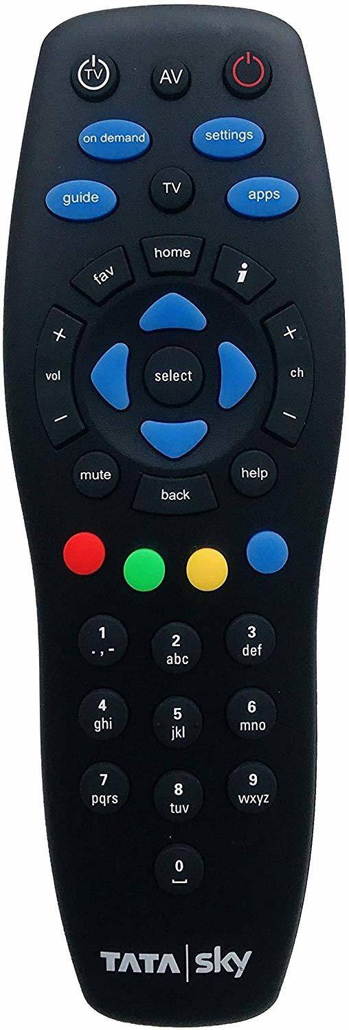 Tata Sky Remote Control With 2 Battery Tatasky Remote Controller