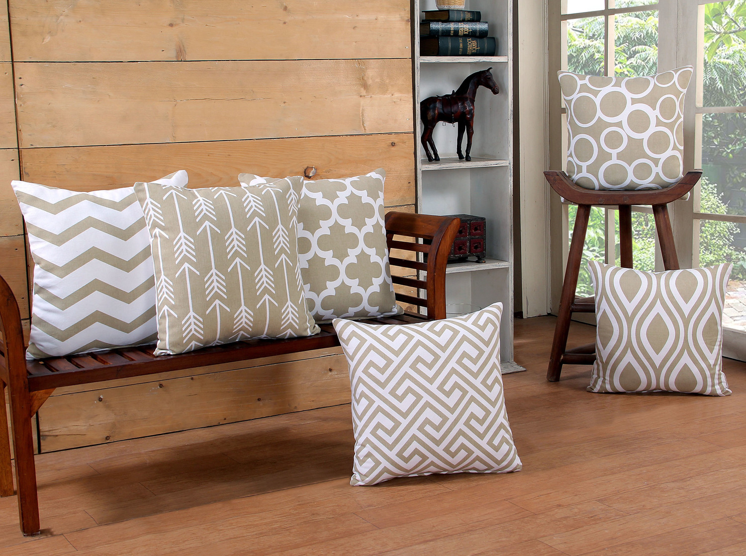 Image of MODERN HOMES - feel the difference Cotton Cushions Cover
