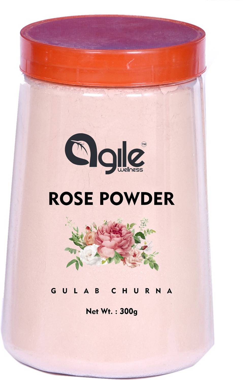 Agile Wellness Rose Flower Powder (Rose Powder) For Face and Hair