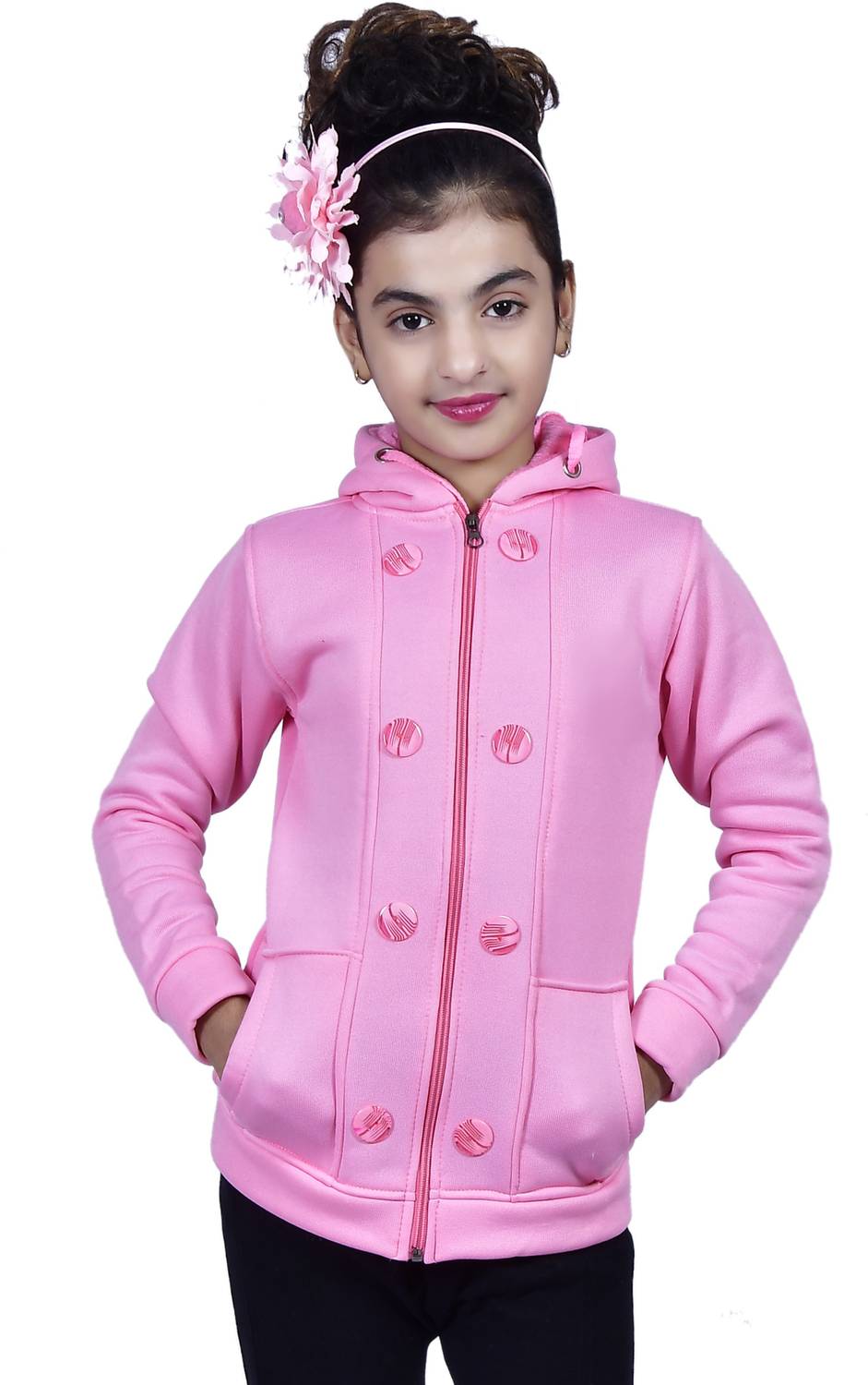 Blushh Collection Full Sleeve Solid Girls Sweatshirt