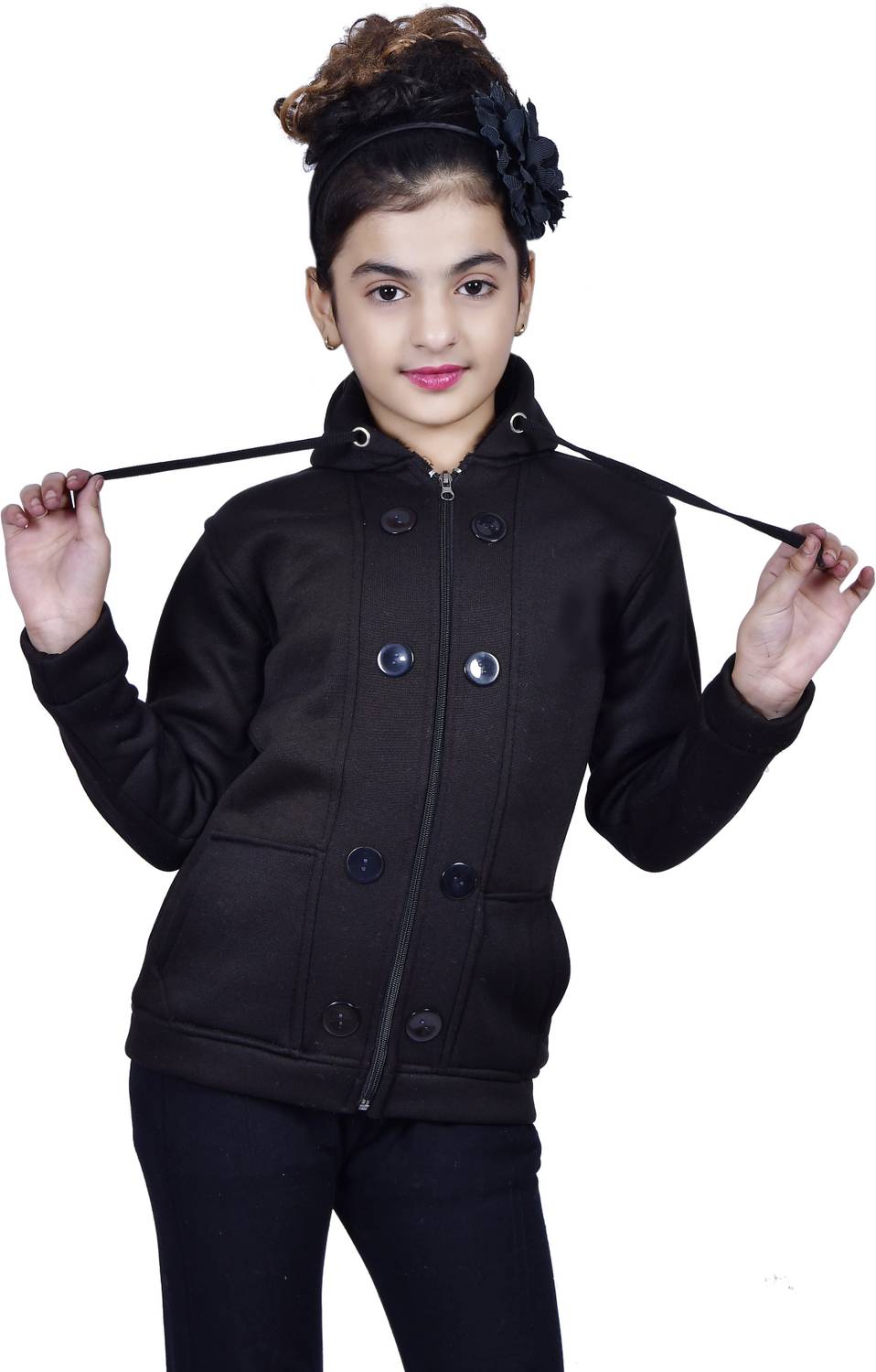 Blushh Collection Full Sleeve Solid Girls Sweatshirt