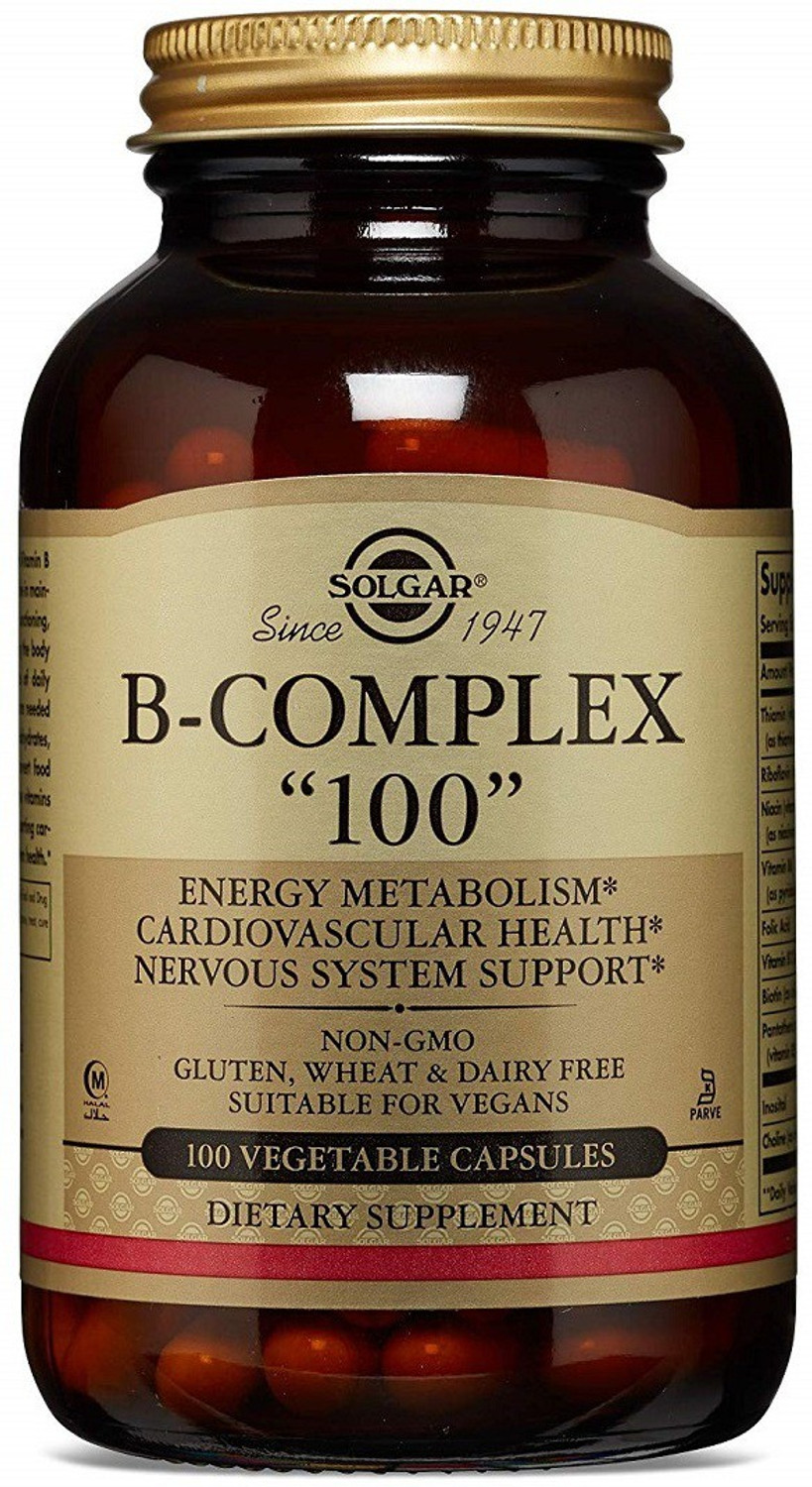 Image of Solgar B-Complex inch100 inch, 100 Vegetable Capsules