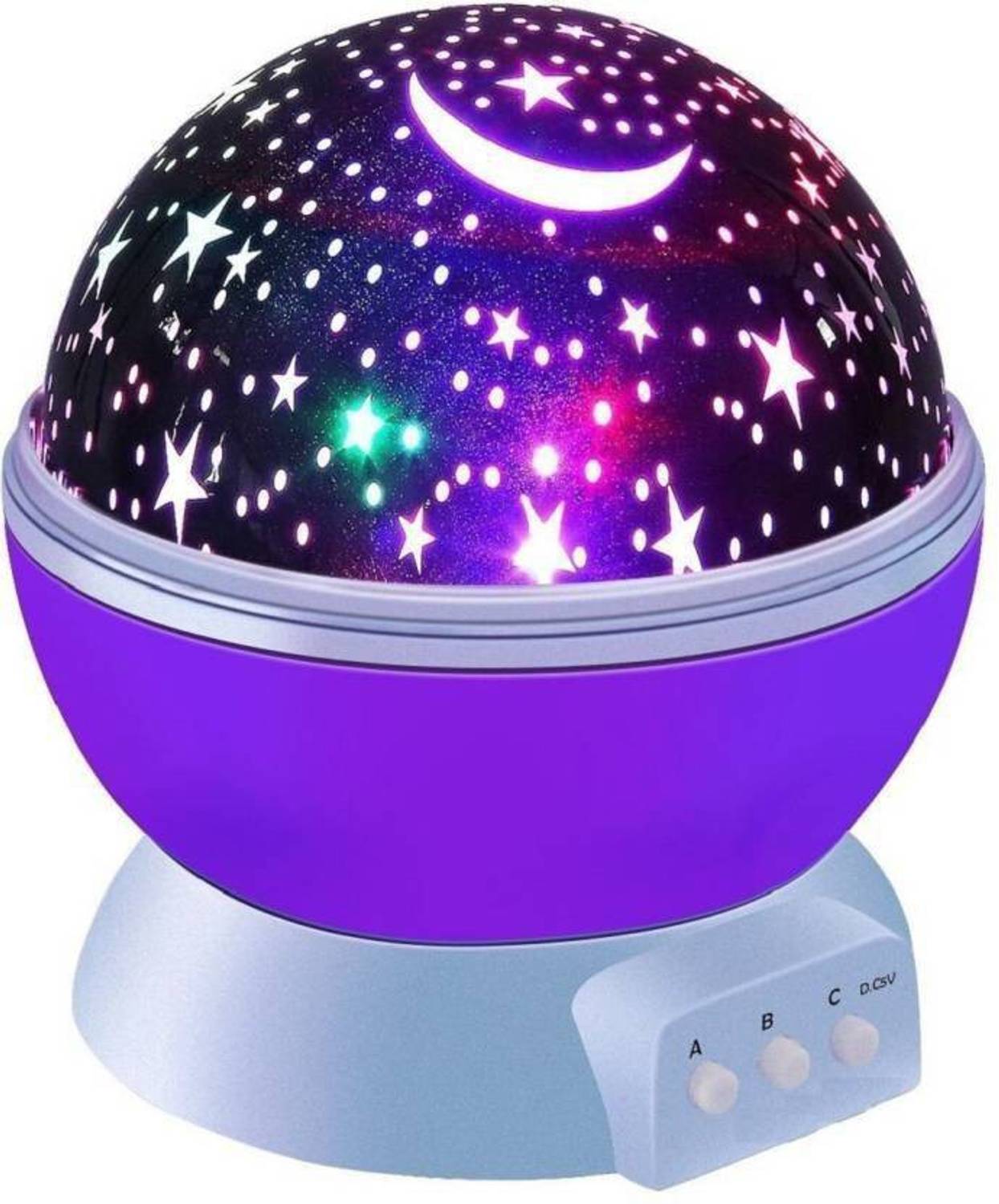 NR Enterprise Star Master Sky Starry Night Light Stage Dream Rotating Projection Lamp Purple Night Lamp Single Disco Ball Rs. 234 - Flipkart