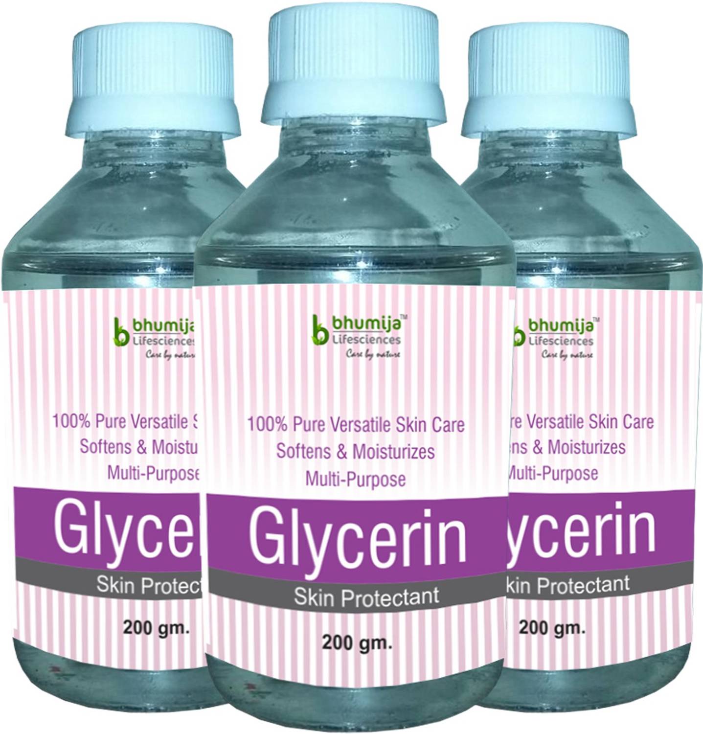 Bhumija Lifesciences Pure Vegetable Glycerin (Pack of Three) Face Wash