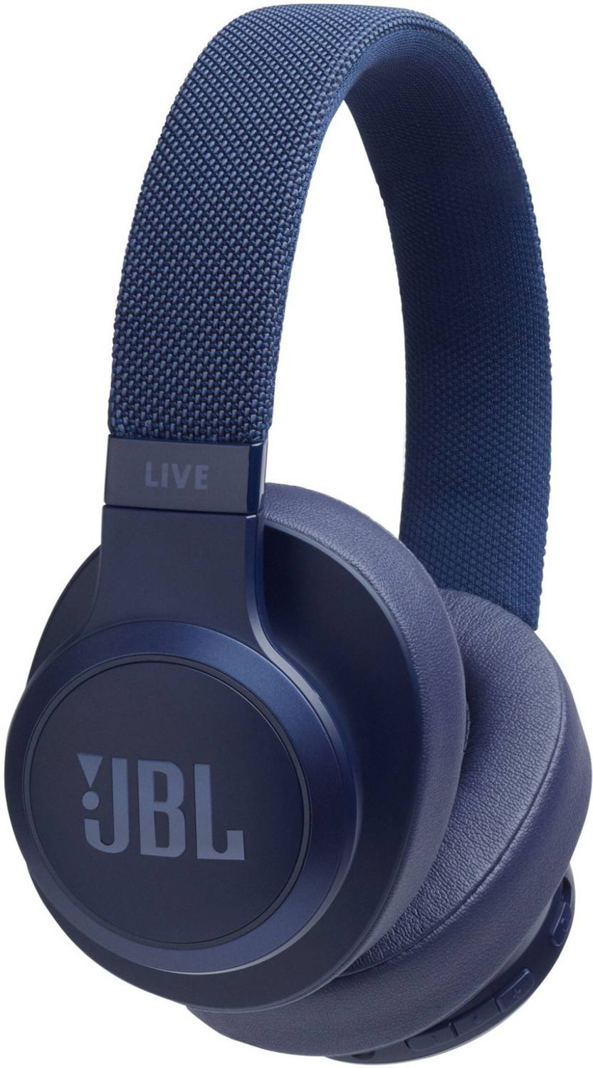 JBL Live 500BT Voice Enabled Bluetooth Headset (Blue, On the Ear)