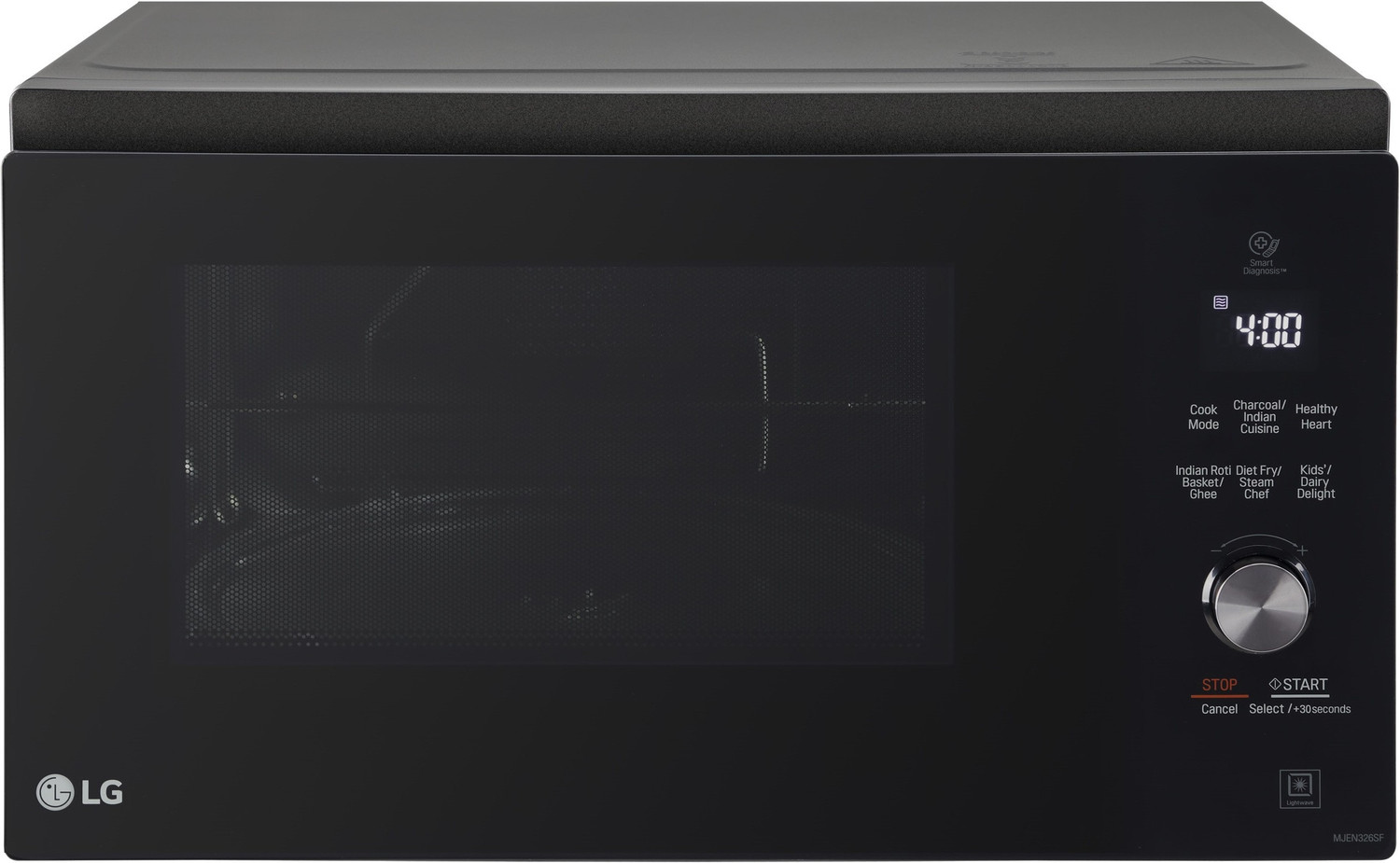 Image of LG 32 L Diet Fry and 360 Motorised Rotisserie for crispy and tasty bar-be-que recipes, Charcoal Convection Microwave Oven