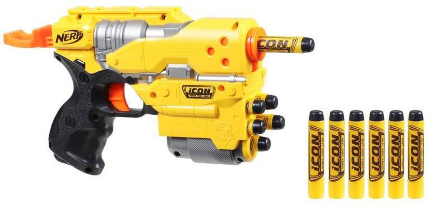 Nerf Element EX-6 N-Strike Toy Blaster, 12 Darts, 50th Icon Series
