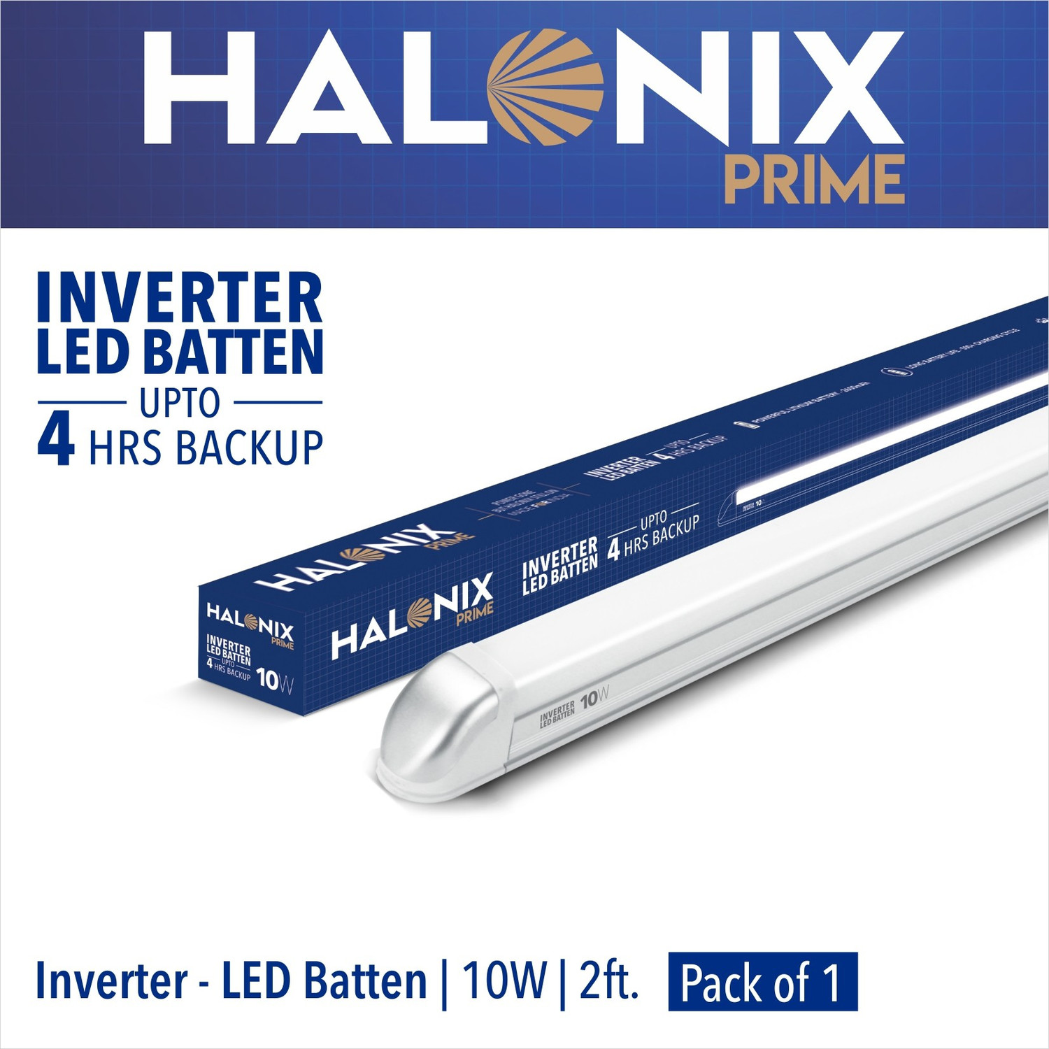 Image of HALONIX INVERTER LED 10W Pack 1 10 W 4 cm Tube Light