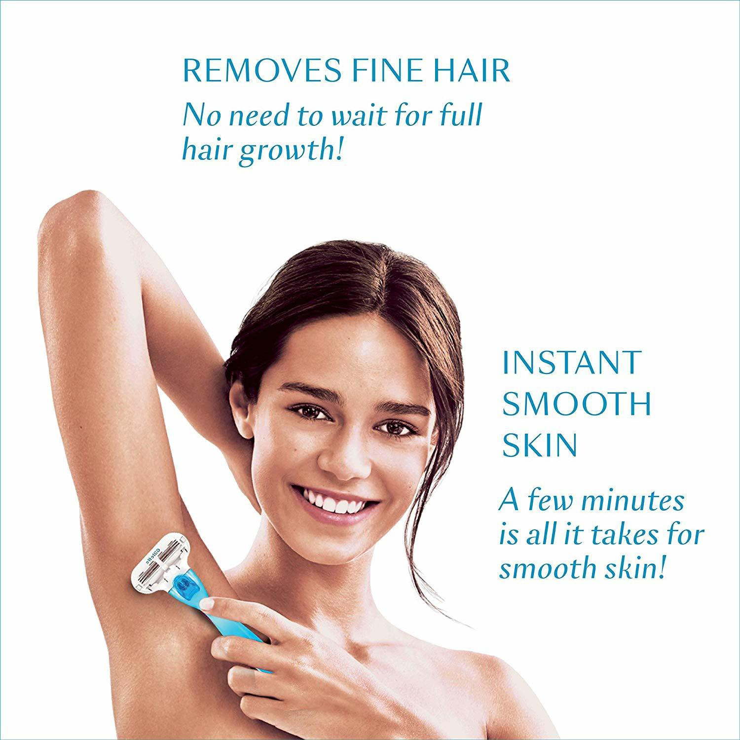 Image of Gillette New Breeze,Glide Strip With ALOE Extracts Hair Removal, Women