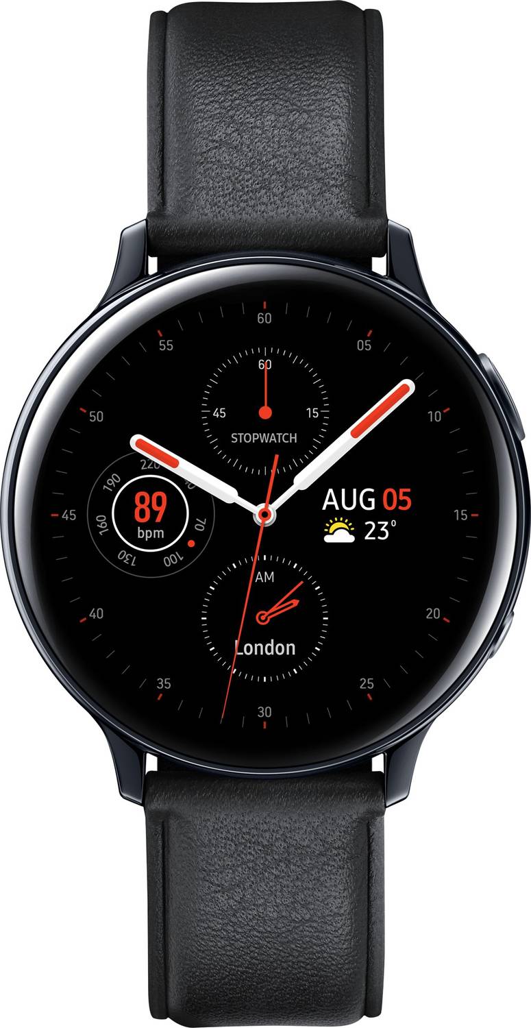 Samsung Galaxy Watch Active 2 Steel (Black Strap, Regular)