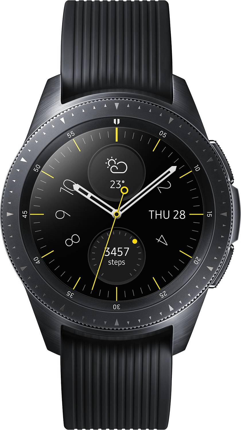 Samsung Watch 42 mm LTE (Black Strap, Regular)