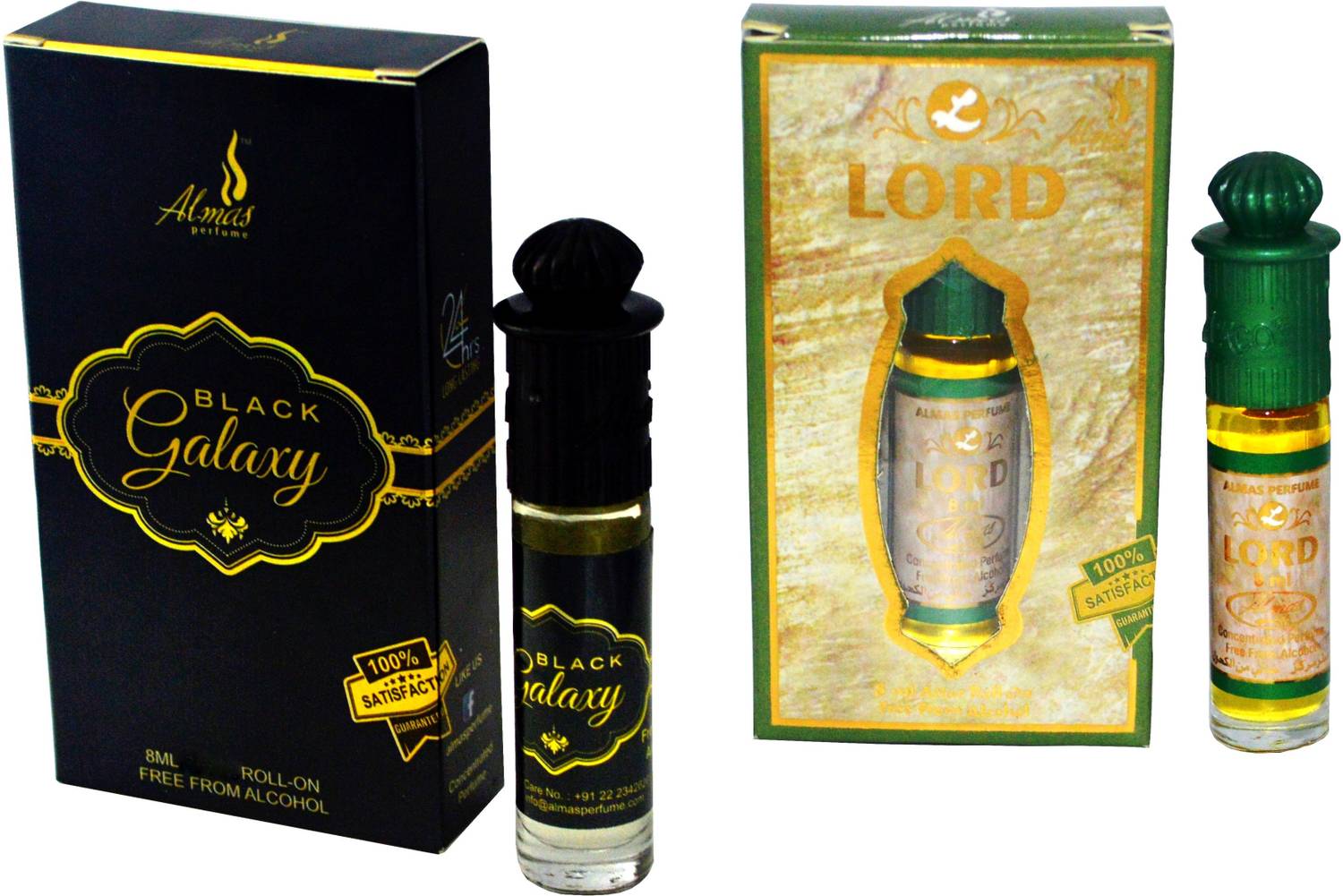 Almas BLACK GALAXY and LORD Edition Floral Attar