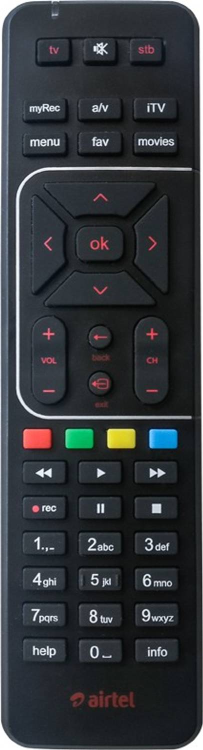 Airtel Remote Controller Airtel Remote Controller (Black)