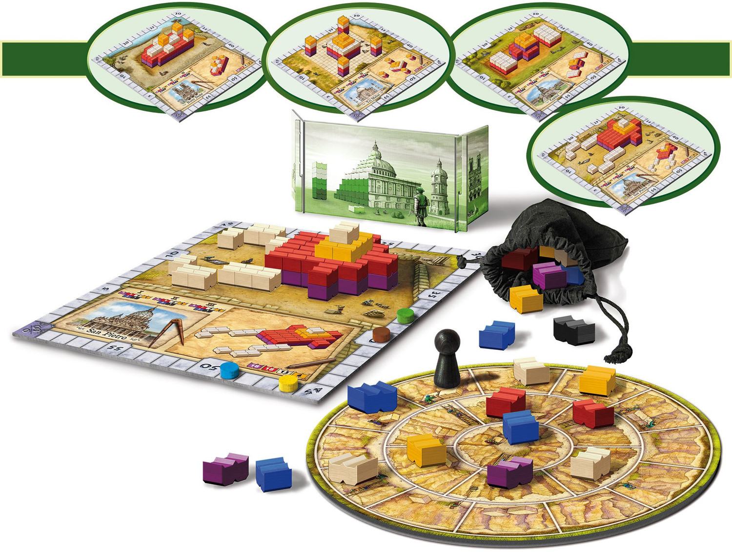 Image of Queen Games World Monuments Party & Fun Board Game