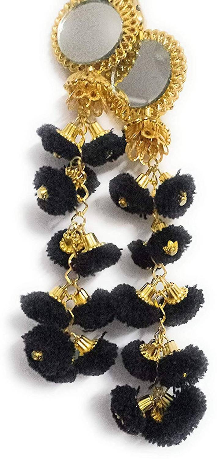 Bhavya Sale Handmade Ethnic Cotton Hanging Latkan Brooch