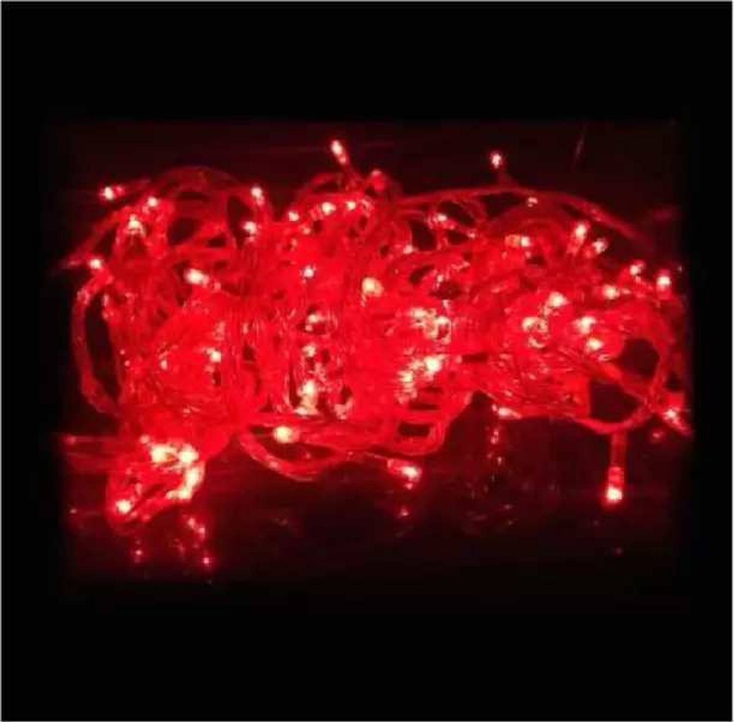 ACCESSORIZEMEII 26 LEDs 10.16 m Red Steady String Rice Lights