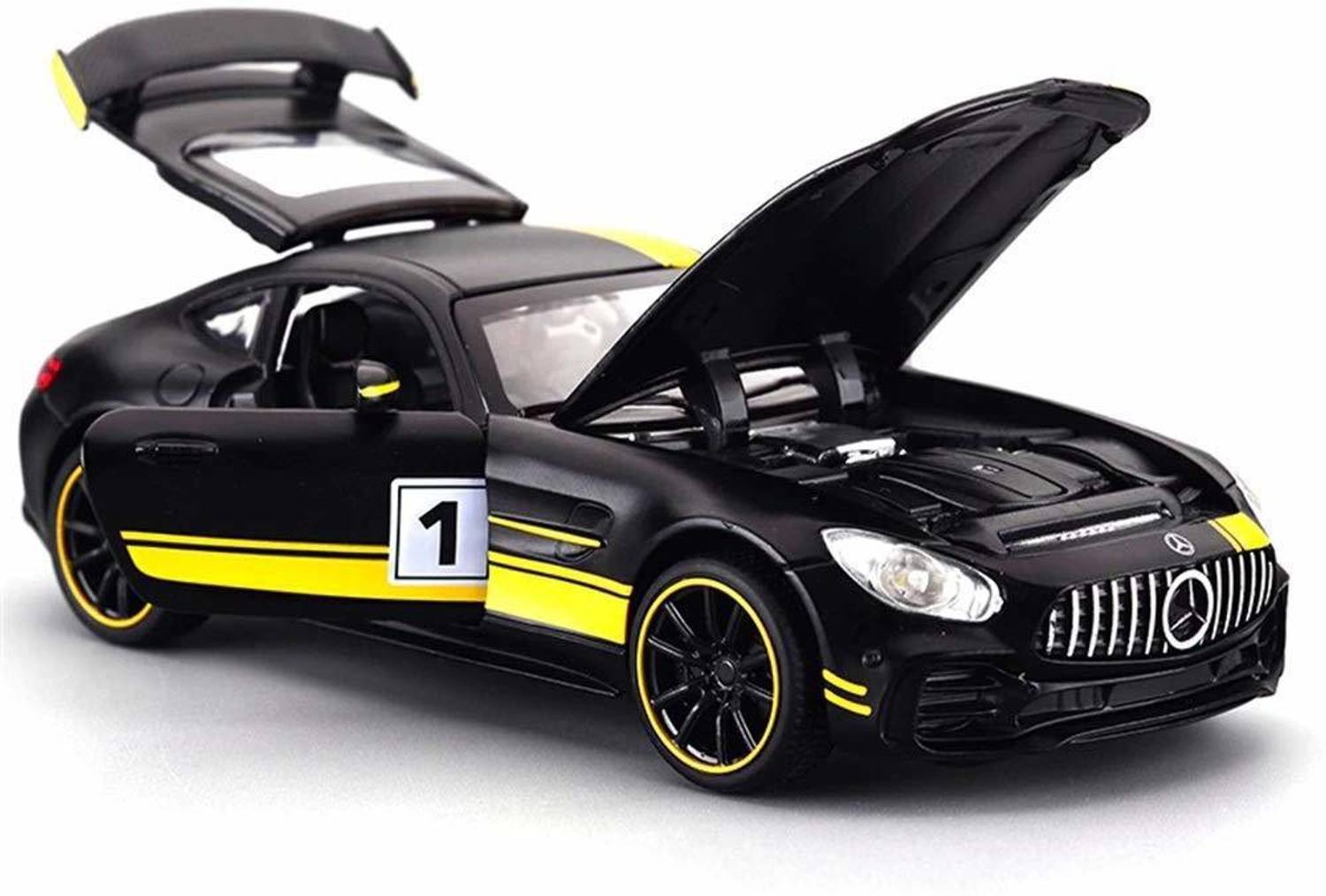 ARNIYAVALA 1:32 Diecast Metal Pullback Toy car for Kids Best Gifts Toys for Kids Boys - Benz AMG GTR