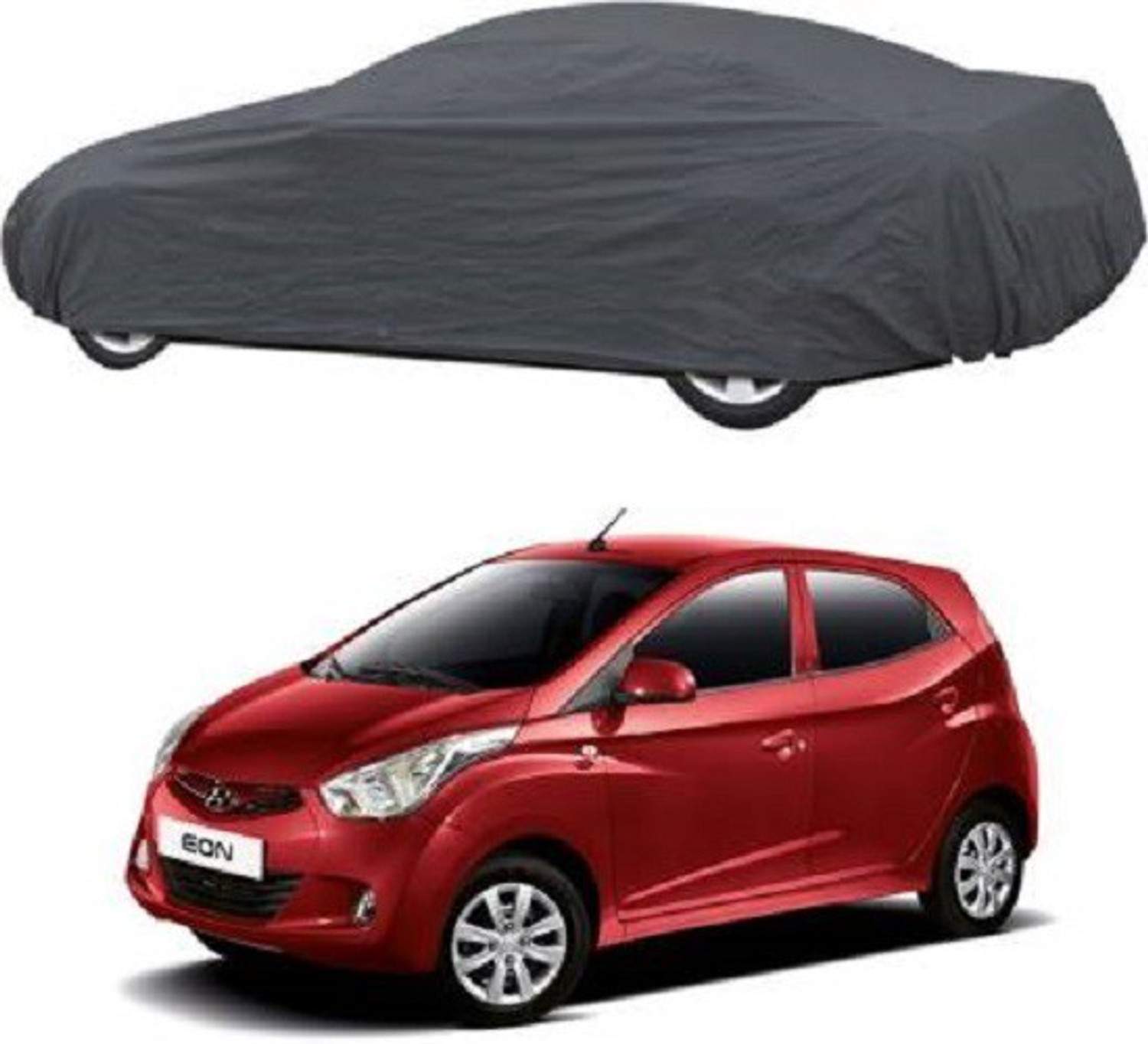 Image of S S MART Car Cover For Hyundai Eon (Without Mirror Pockets)