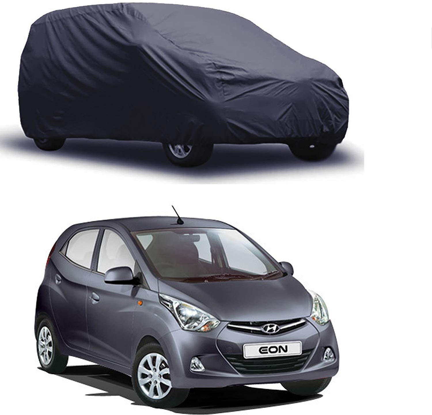 Image of S S MART Car Cover For Hyundai Eon (Without Mirror Pockets)
