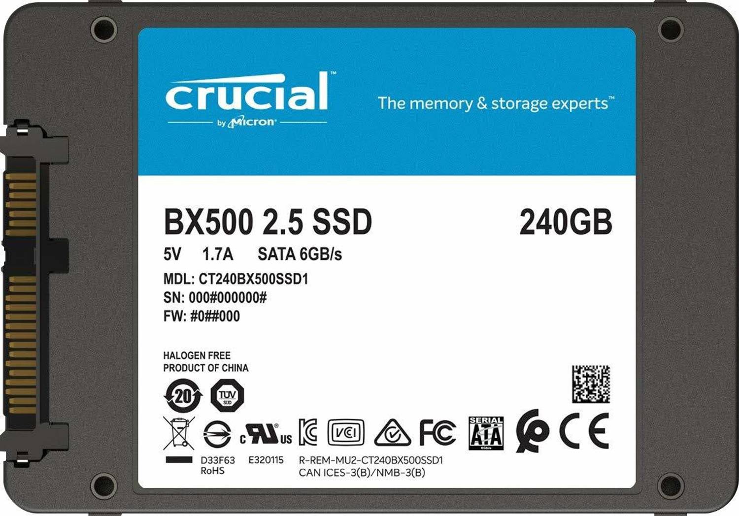 Crucial BX500 240GB Black SSD - Image 4