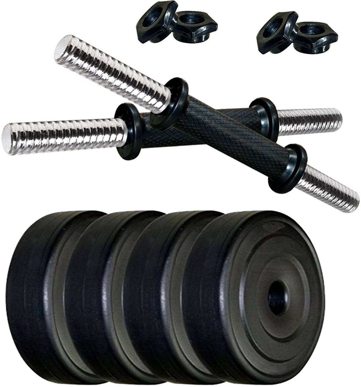 BMS Sports 4 KG PVC DUMBBELL SET COMBO FOR HOME EXERCISE Adjustable Adjustable Dumbbell