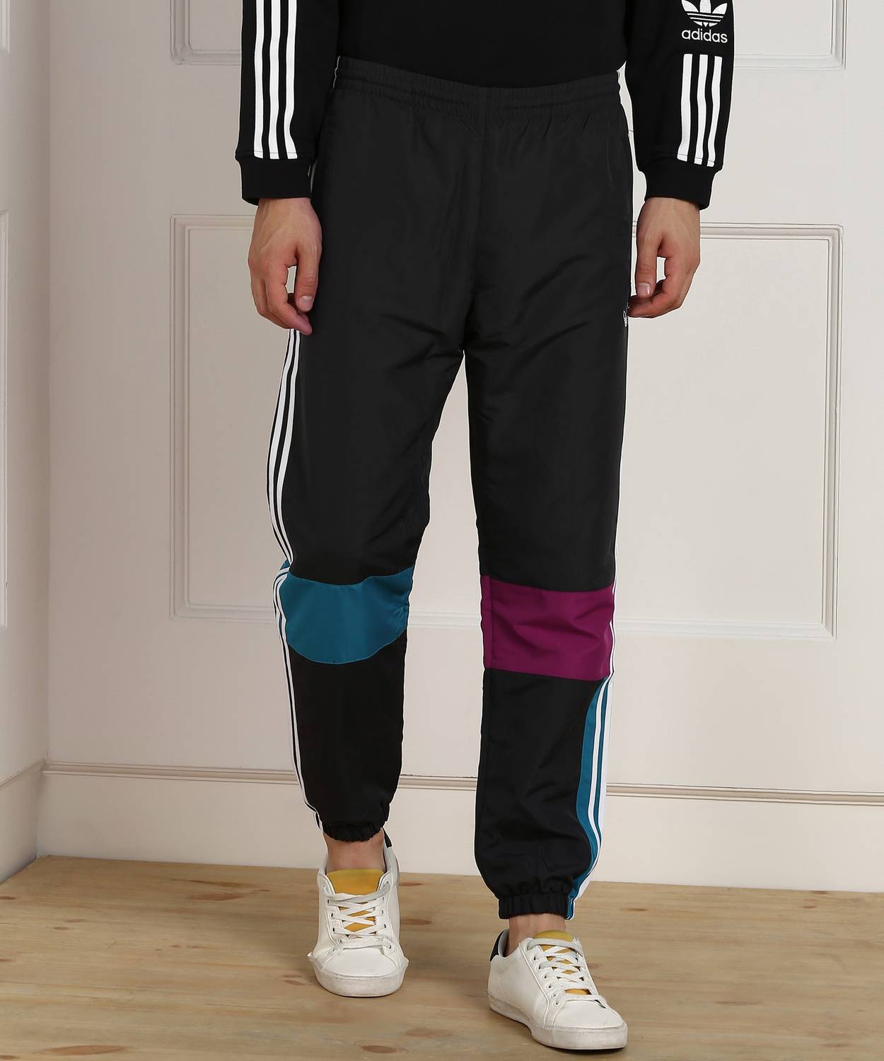 ADIDAS ORIGINALS Colorblock Men Grey Track Pants