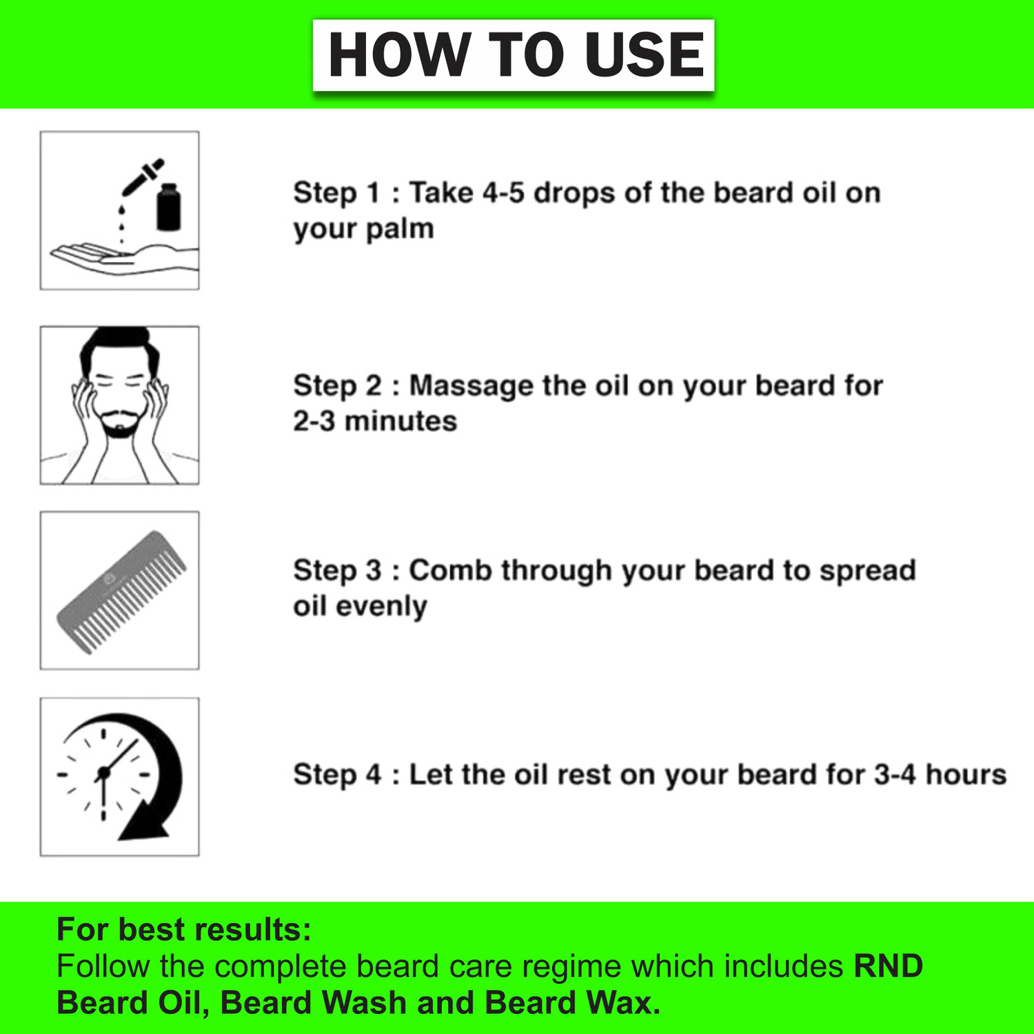 Image of RND Mooch and Beard Growth Oil Hair Oil