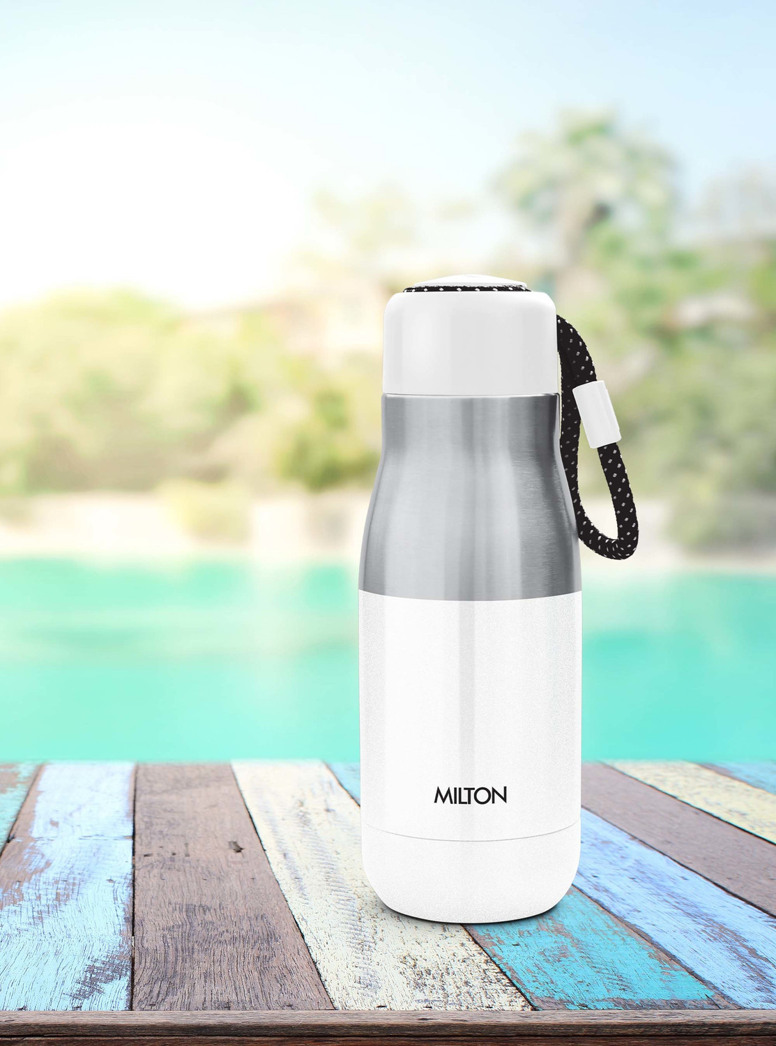 Image of MILTON EMINENT-400 Thermosteel Vacuum Insulated Stainless Steel Hot & Cold Water Bottle 369 ml Steel Flask