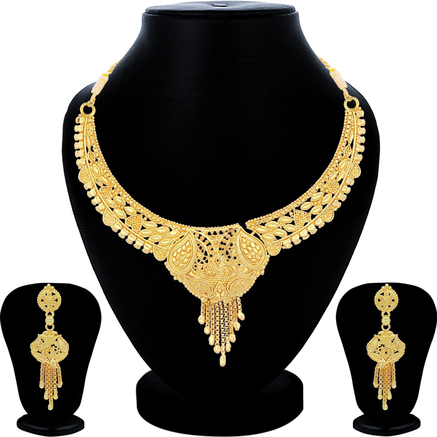 Image of Sukkhi Alloy Gold-plated Gold Jewellery Set