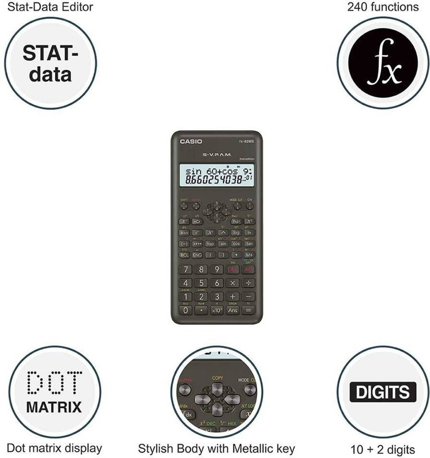 CASIO FX-82MS Scientific Calculator - Image 2