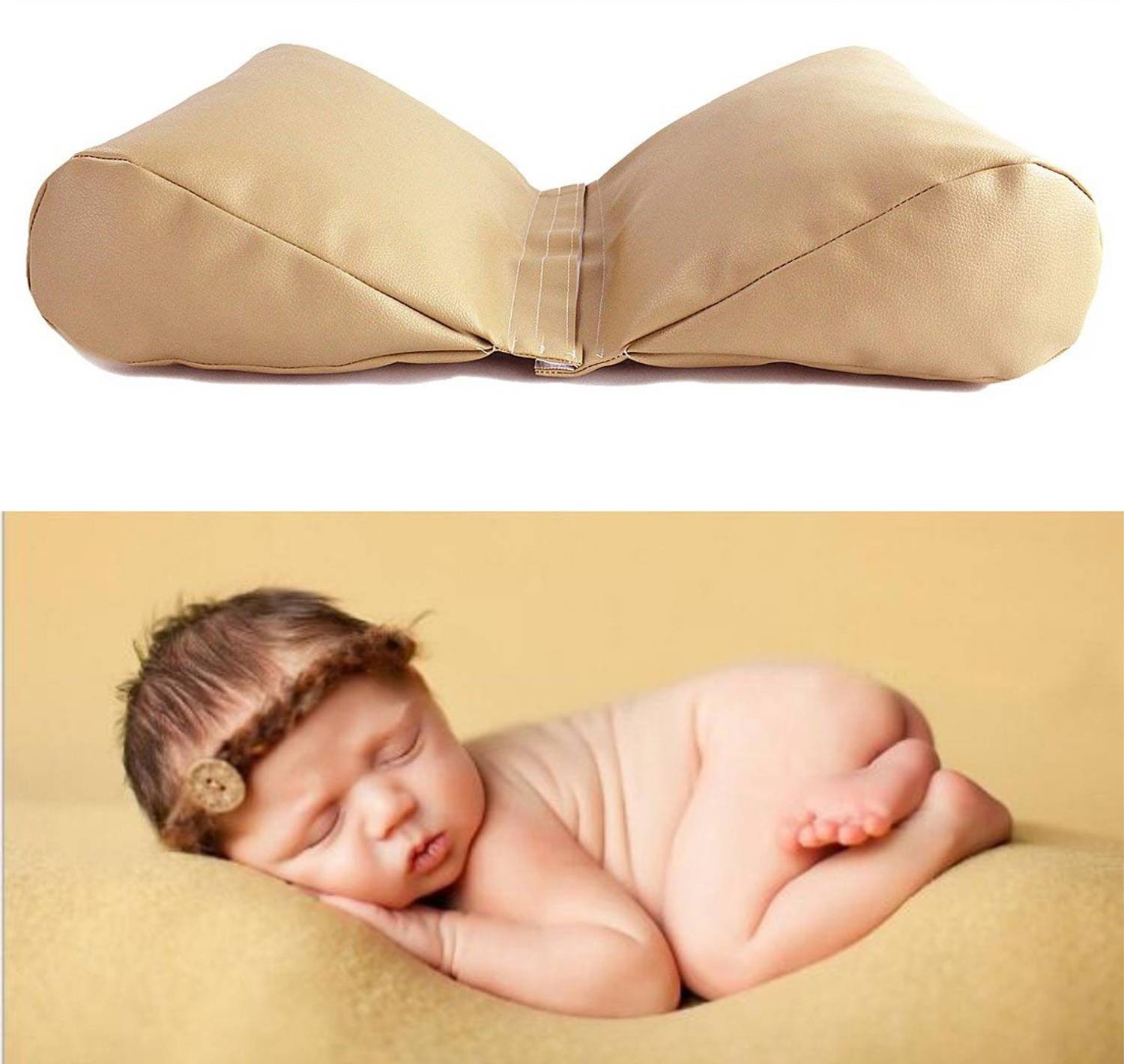 BABYMOON Polyester Fibre Sleeping Pillow Pack of 1 Solid