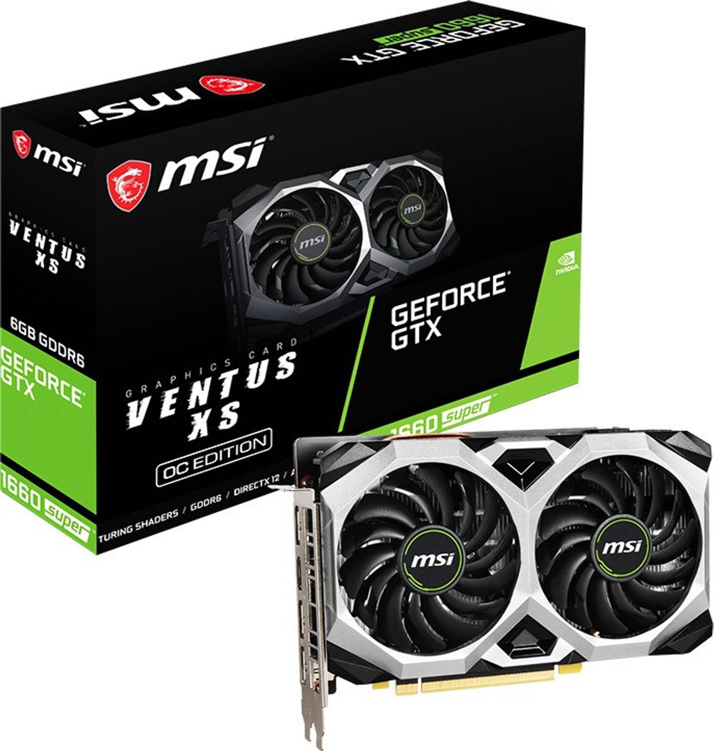 処分価格msi GTX 1660 SUPER VENTUS XS OC MSI GeForce GTX 1660 Super ventus XS OC GDDR6 6 GB NVIDIA Chipset