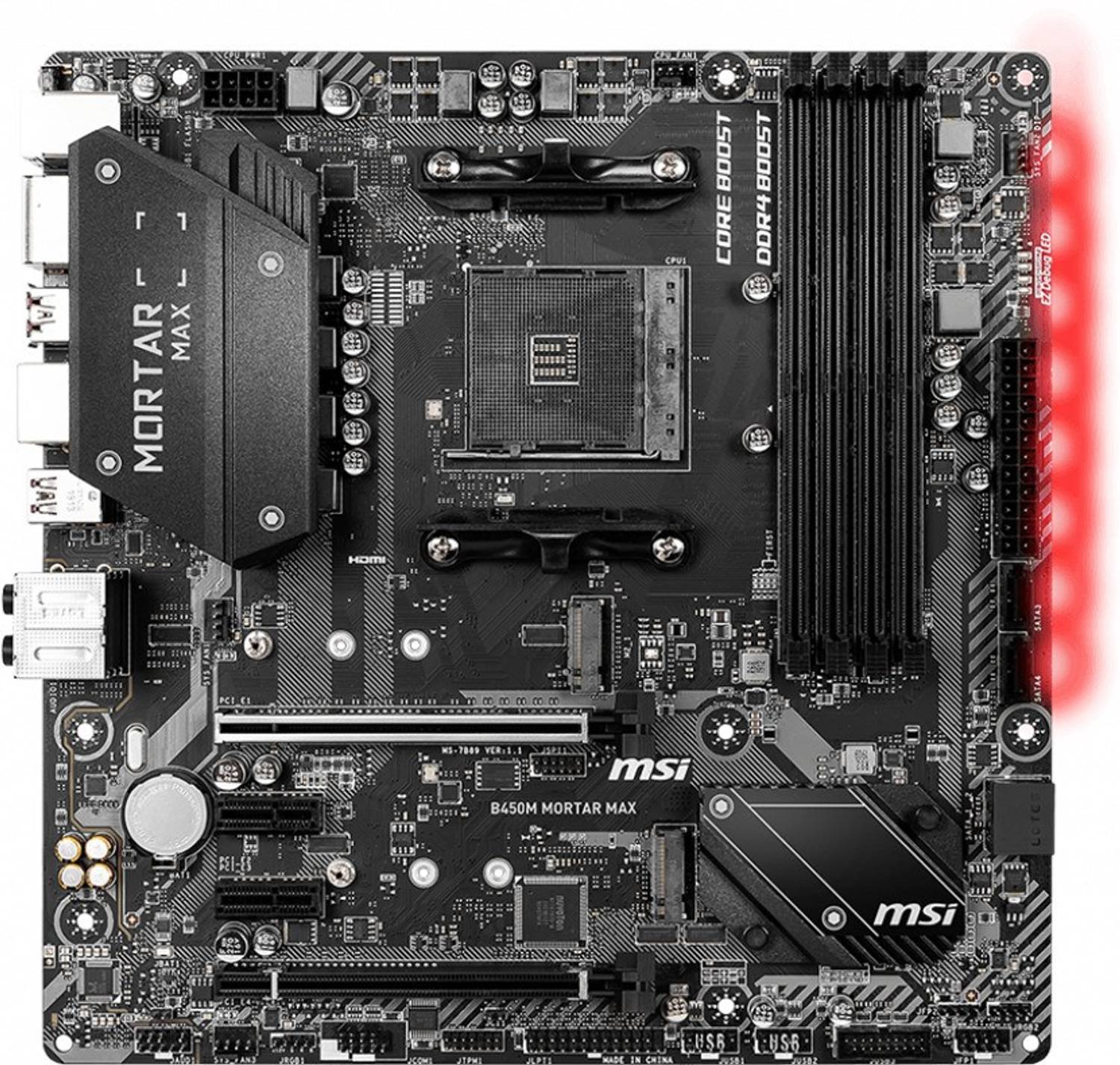 MSI B450M MORTAR MAX マザーボード+ryzen5 2400G MSI B450M MORTAR MAX Micro-ATX Gaming AM4Socket Micro-ATX AMD B450