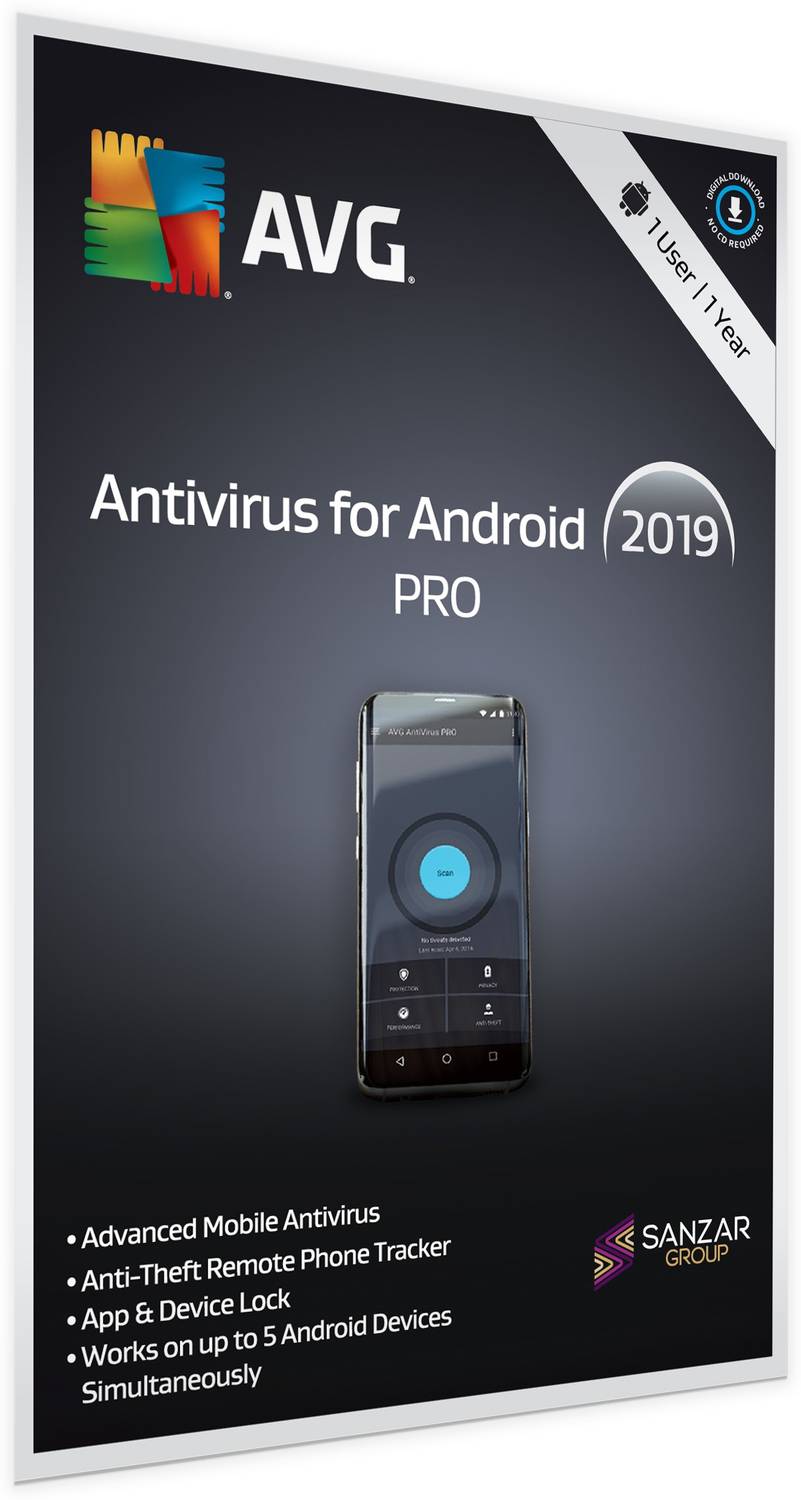 AVG Mobile Security 1 User 1 Year