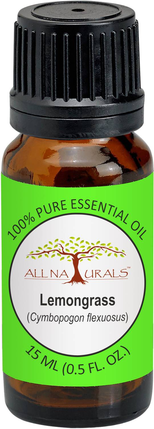 All Naturals Lemongrass Essential Oil 15ML (Kerala) 100% Pure Natural