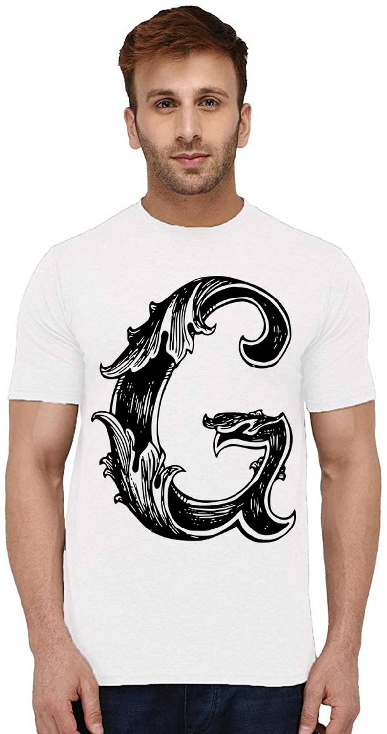 Aseria Graphic Print Men Round Neck White T-Shirt